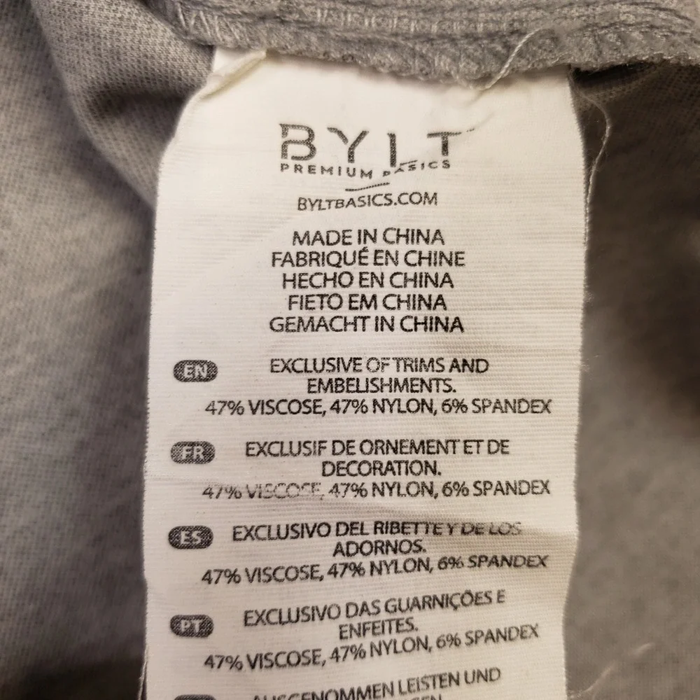 BYLT Elite Fairway Pullover Mens Large Gray Quarter Snap Stretch Golf Sweater